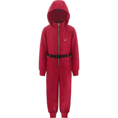 ReliBeauty Gamer Costume Jumpsuit Children Red