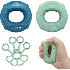 Finger Trainer Set Hand Grip Strengthener Grip Trainer Rings Hand Grip Finger Stretcher Finger Hand Grip Trainer Hand Training Device Beginners