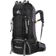 free knight 60L Waterproof Backpack, Ultra Light Packable Climbing Fishing Travel Daypack, Handy, Foldable, Camping, Outdoor, with Rain Cover