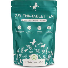 Wolfsbacher XXL Pack of Joint Tablets for Dogs, Pack of 350 Joint Tablets Dog, Natural with Organic Rosehip, Green-Lipped Mussel, MSM, Devil's Claw, Year Supply