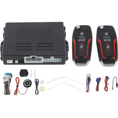 Car Alarm System with Keyless Entry, Push Start Button, Remote Starter, DC12V, Car Security Alarm System with Keyless Entry, Remote Controlled Engine Starter