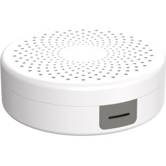 Hama Round Cable Box (Wall Mounted, Desk, Integrated Cable Management, Cable Management, Cable Management Box, Cable Organiser, Hanging, Hiding Cable, Cable Protection, Flat), White, 18 x 5.5 cm