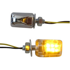 Alchemy Parts Klein Mikro Motorrad E-Geprüft Chrom LED Blinker Signale Turn