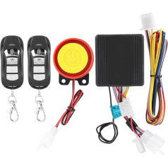 Security Alarm Wireless 12V Universal Motorcycle Security Alarm System with 2 Remote Controls