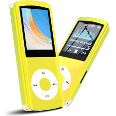 Hotechs Slim Design MP3 Player MP4 Player with 32GB Memory Card Digital LCD Display 1.8 Inch Display FM Radio