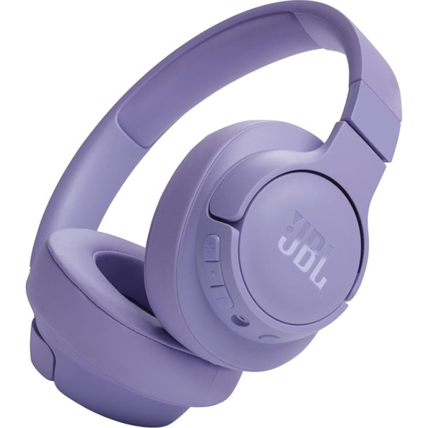 JBL Tune 720BT Wireless On-Ear Headphones – With JBL Pure Bass Sound, Bluetooth and Lightweight, Foldable Design – Up to 76 Hours of Music Playback – Purple