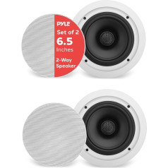 PYLE AUDIO INC PyleHome PDIC60T 16.51 cm In Zwei Wege Deckenlautsprecher 70V mit Trafo