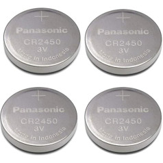 Panasonic Cr2450 Cr 2450 Lithium 3v Battery [ Pack of 4 ]