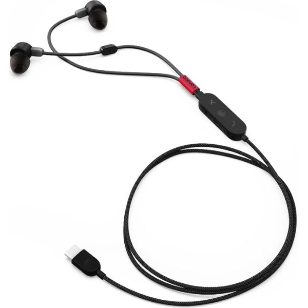 Lenovo GO USB-C ANC In-Ear Headphones, Black