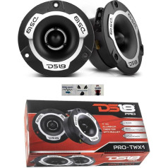 2 DS18 PRO-TWX1 Super Bullet Tweeter 9.60 cm 96 mm Diameter 120 Watt RMS and 240 Watt Max 4 Ohm with 103 dB Sensitivity at 4 cm Depth Per Pair + 3 Free Stickers