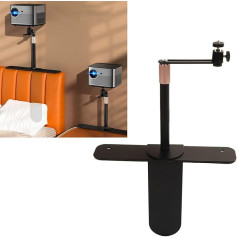 Ejoyous Projector Mount, Projector Stand, 360 Degree Freely Rotatable Projector Stand, Projector Stand for Bedside, Sofa, Desk, Wall Projector Stand for Home Office (Black)