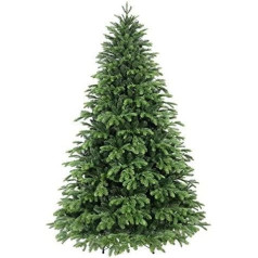 Giulia Grillo Artificial Christmas Tree 210 cm Dense 2382 Branches, Christmas Tree Luxury Green with Realistic Tips, PE/PVC, Green