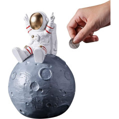 Piggy Bank, Astronaut Coin Piggy Bank Resin Money Box Room Decoration for Boys Girls Adults Gift