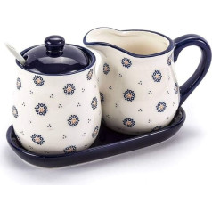 Ceramic Sugar Bowl and Milk Jug Cream 300 ml