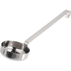 Cabilock Sauce Ladle Ladle Hook Flat Coffee Spoon Soup Spoon Kitchen Portion Measure Pizza Measuring with Stainless Steel Baking Salad Dressing Spread for Control Pizza Sauce Distributor