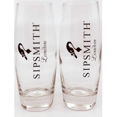 Sipsmith 2 x glasses – long drink glasses gin glass – gin and tonic