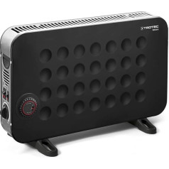 TROTEC Electric Radiator TCH 25 E - Heating Output 750 W / 1250 W / 2000 W - Mobile Convector Black