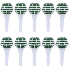 Woohome Pack of 10 Bouquet Holders, Green Bridal Bouquet Holder, Decoration, Floral Foam for Fresh Flowers, Flower Foam, DIY for Flower Arrangement, Wedding Bouquet Accessories
