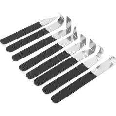 8 Pieces Clay Modelling Tool Set, Metal Head Sculpture Tools, Shaper Accessories for Ceramic Plasticity and Embellishment Artsupplies