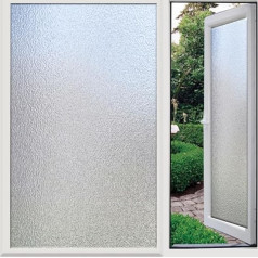 80 x 200 cm Window Film, Opaque Privacy Film, Window Self-Adhesive, Frosted Glass Film, Static Adhesive, No Adhesive Film, Window Privacy Screen, Anti UV for Home, Office, Matte (80 x 200 cm)