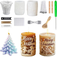 Silicone Christmas mould, silicone moulds, candle moulds, silicone, candle making set, candle moulds for pouring, candle making set Christmas, candle mould silicone, for candle decoration