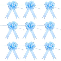 VORCOOL 30 Pieces Bowknot Gift Ribbon Decorative Bows for Christmas Wedding Party Birthday Car Holiday Gifts Blue