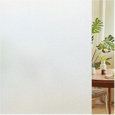 Lifetree Window Film, Opaque: Frosted Glass Film, Privacy Film, Self-Adhesive, Static Adhesion, Window Film for Homes, Offices, 90 x 300 cm