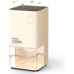 EasyAcc Electric Dehumidifier 1200 ml, Automatic Against Moisture, Auto Shut-Off, 7 Coloured Lights, Portable, Ultra Quiet, Dehumidifier for Bathroom, Bedroom