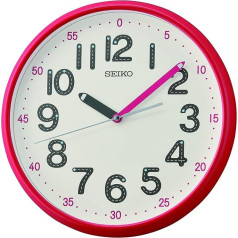 Seiko QXA793R Wall Clock Plastic Red