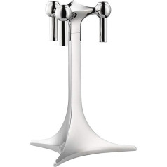 Stoff Nagel Silver Metal Candle Holder, 23 x 17 cm