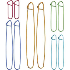 BESPORTBLE Pack of 10 Yarn Stitch Holders Assorted Knitting Needles Stitch Markers for Weaving Knitting Crochet Random Colour