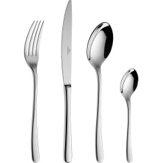 Gerlach Cutlery Set Glossy Muza, Stainless Steel, Shiny Silver, 24 Tbsp. in a Box