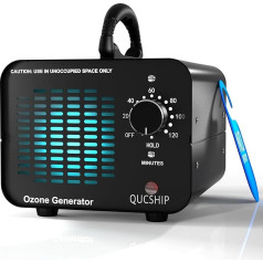 Ozone Generator 15000 mg/h Ozone Device, Industrial Ozone Device, Ozone Device Ozoniser with Timer for Room, Ozone Generator for Car, Home, Smoke, Pet Odours and Kitchen Odours