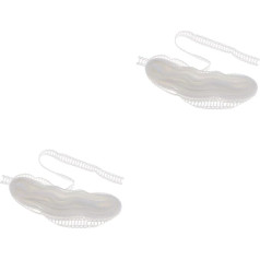 NUOBESTY 2 Stück 10 Taube Ballons Spitzenapplikationen Verzierungen Spitzenstoff Baumwolle Bestickte Applikation Spitzenstoff Für Hochzeitskleid Schwarzes Para Uñas Zweiseitig Weiß