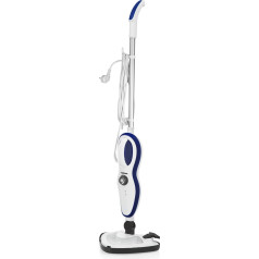 Tristar 10-in-1 Steam Mop for Hard Floors and Carpets, Removable Hose, Multifunctional Cleaner, SR-5261, White