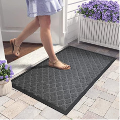 Color G Outdoor Doormat, 60 x 120 cm, Doormat, Dirt Trapper Mat, Non-Slip Doormat Outdoor Door Mat, Washable Entrance Rug for Entrance, Hallway, Garden, Outdoor, Pet (Grey)
