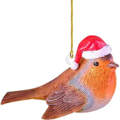 GBEN Weihnachtstier-Verzierung Acryl Weihnachtsmütze Tierschmuck Weihnachtsbaum-Dekoration 2PCs Regal Wand Schwarz Für Teller (A#1-2PCS D, One Size)