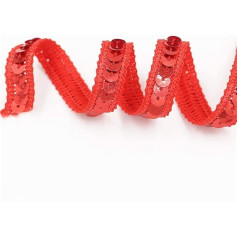 Uteruik 25m Sequin Elastic Band for Costume Sewing Embellishment Curtain