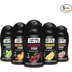 ESN Ultra Vitamin Syrup, 5 x 65 ml, Mixed Bundle, Sugar-Free Syrup with Vitamins and Zero Calories for up to 30 Litres of Ready Drink - Made in Germany
