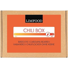 Limfood Gift Set Spices – Extra Sharp – Spice Box, Spice Set with 4 Spices in Aroma Tins – Gift Idea Chili
