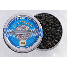 AKI Selection caviar sturgeon caviar from Altona caviar Importhaus 250 g tin freshly bottled Malossol top quality caviar from sturgeon Osietra Sevruga