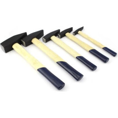 Engineer's Hammer Set 5 Piece Hammer Set 100 + 200/300/500/1000 g, Wooden Handle