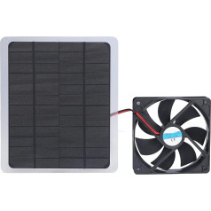 Solarstrom-Ventilator, 10 W, 12 V, Tragbarer USB-Solarbetriebener Ventilator, Solar-Abluftventilator, Solarpanel-Ventilator-Set, Solar-Außenventilator für Haustierhäuser,
