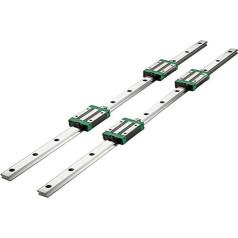 Vevor Linear Guides Linear Bearing and Guides HSR15-1200mm Linear Slide Kit Pack of 2