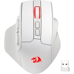 Redragon M806 Wireless Gaming Mouse, 7 Programmable Buttons, Wired Mouse with 3 Mode, 2.4G Wireless, Ergonomic Handle Construction, Software Supports Shortcut Keys and RGB