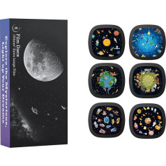 Realistic Discs - Discs for Ainael Meteor and Galaxy Projector, 5K Ultra HD Discs for Home Planetarium, 6 Disc Set without Projector (Kids)