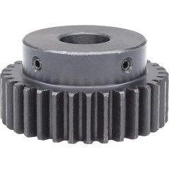 RC Car Gearbox, Spur Gear, Motor Pinion, 1 Piece 2 Modules 32/34 Teeth Carbon Steel Spur Gear with Graduated Platform, Power Transmission Spur Gears for Racks, 2 Modules 32 Teeth (2 Modu