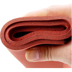 IkErna 500 x 1000 mm Red Silicone Foam Rubber Mat, Soft Sponge Sheets, Flat Foam, Arbitrarily Cut, Flexible/20 mm