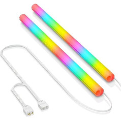 ARGB LED AIO Tube Case, 5 V 3 Pin 4 Pin RGB LED AIO Tube Case, 360° Panoramic Soft Light Water Cooling Tube with Programmable 16.8 Million Colours for PC Water Cooling System