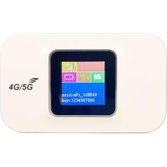 Mobile WLAN Hotspot, Portable Travel WLAN with LED Display, 150 Mbit/s High Speed Pockets, WLAN Device, Supports 10 Device Connections